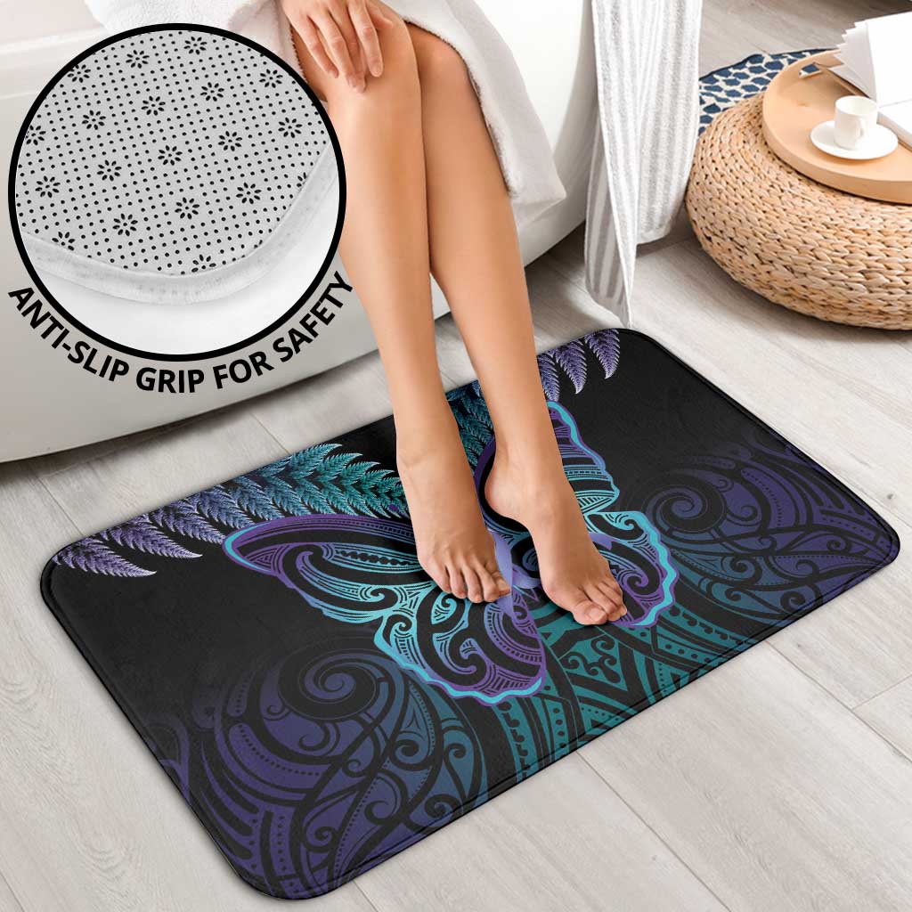 Suicide Prevention New Zealand Bathroom Set Aotearoa Maori Butterfly Mix Silver Fern - Polynesian Pride