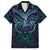 Suicide Prevention New Zealand Family Matching Summer Maxi Dress and Hawaiian Shirt Aotearoa Maori Butterfly Mix Silver Fern - Polynesian Pride