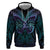 Suicide Prevention New Zealand Hoodie Aotearoa Maori Butterfly Mix Silver Fern - Polynesian Pride