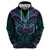 Suicide Prevention New Zealand Hoodie Aotearoa Maori Butterfly Mix Silver Fern - Polynesian Pride
