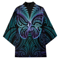 Suicide Prevention New Zealand Kimono Aotearoa Maori Butterfly Mix Silver Fern - Polynesian Pride