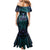 Suicide Prevention New Zealand Mermaid Dress Aotearoa Maori Butterfly Mix Silver Fern - Polynesian Pride