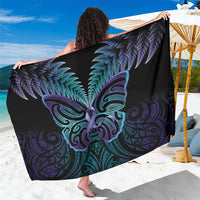 Suicide Prevention New Zealand Sarong Aotearoa Maori Butterfly Mix Silver Fern - Polynesian Pride