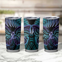 Suicide Prevention New Zealand Tumbler Cup Aotearoa Maori Butterfly Mix Silver Fern - Polynesian Pride