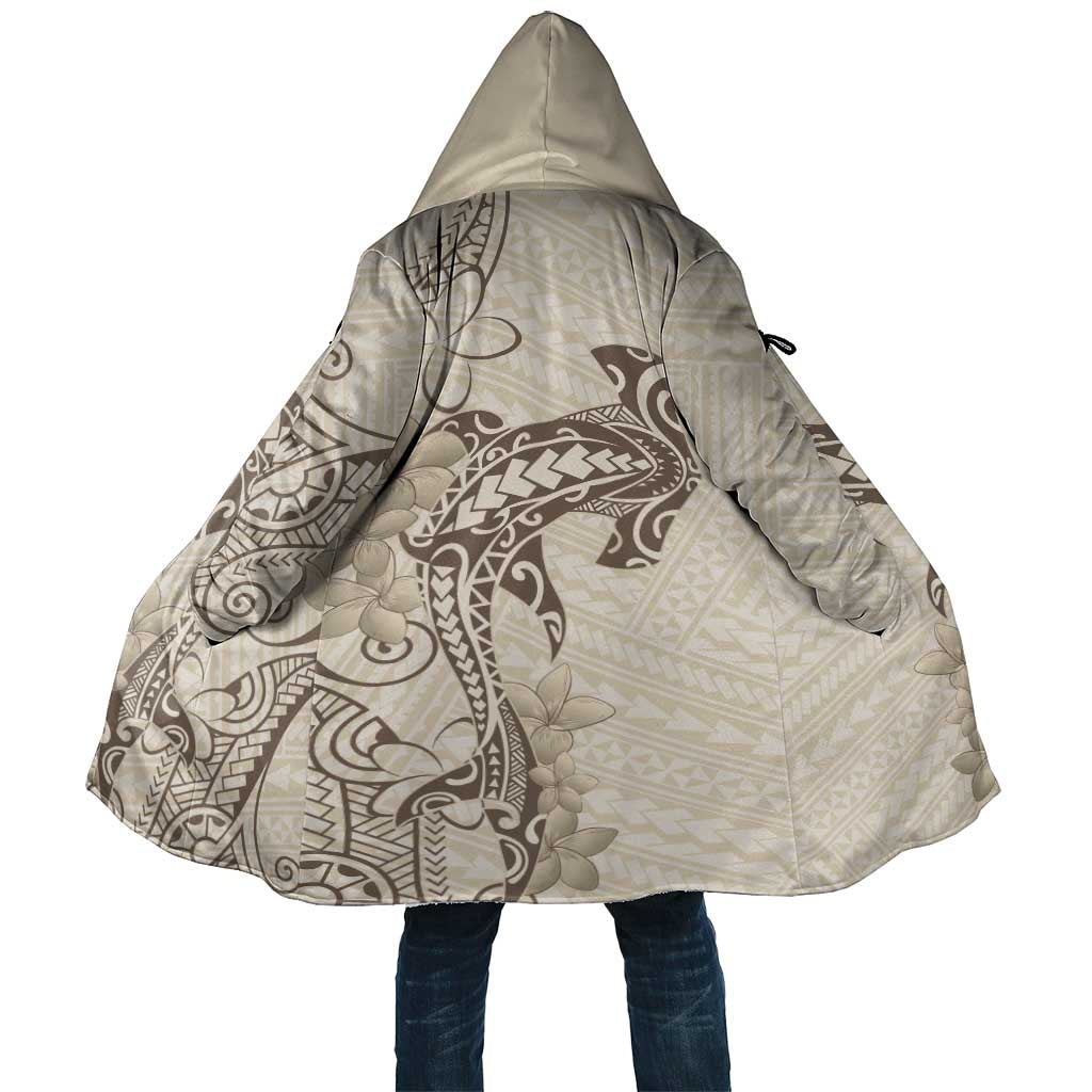 Beige Hawaii Cloak Hammerhead Shark Tattoo Curve Polynesian - Polynesian Pride