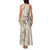 Beige Hawaii Family Matching Tank Maxi Dress and Hawaiian Shirt Hammerhead Shark Tattoo Curve Polynesian - Polynesian Pride