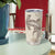 Beige Hawaii Tumbler Cup Hammerhead Shark Tattoo Curve Polynesian - Polynesian Pride