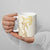Gold and White Hawaii Ceramic Mug Hammerhead Shark Tattoo Curve Polynesian - Polynesian Pride