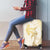 Gold and White Hawaii Luggage Cover Hammerhead Shark Tattoo Curve Polynesian - Polynesian Pride