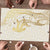Gold and White Hawaii Puzzle Hammerhead Shark Tattoo Curve Polynesian - Polynesian Pride
