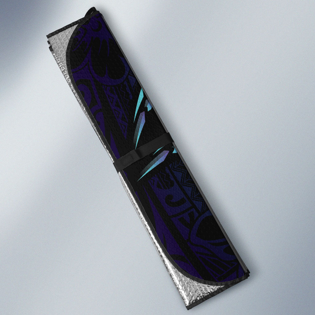 Personalised Polynesia Suicide Prevention Month Auto Sun Shade Brave Strong Butterfly Teal Purple Ribbon