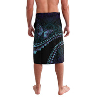 Personalised Polynesia Suicide Prevention Month Lavalava Brave Strong Butterfly Teal Purple Ribbon