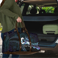Personalised Polynesia Suicide Prevention Month Travel Bag Brave Strong Butterfly Teal Purple Ribbon