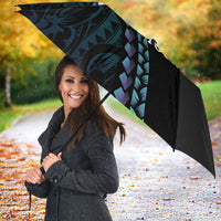 Personalised Polynesia Suicide Prevention Month Umbrella Brave Strong Butterfly Teal Purple Ribbon