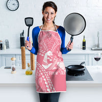 Personalised Polynesia Breast Cancer Awareness Apron Brave Strong Butterfly Pink Ribbon