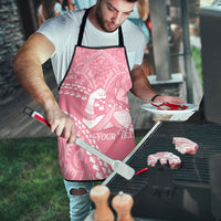 Personalised Polynesia Breast Cancer Awareness Apron Brave Strong Butterfly Pink Ribbon