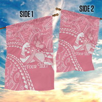 Personalised Polynesia Breast Cancer Awareness Garden Flag Brave Strong Butterfly Pink Ribbon