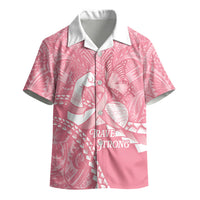 Personalised Polynesia Breast Cancer Awareness Kid Hawaiian Shirt Brave Strong Butterfly Pink Ribbon