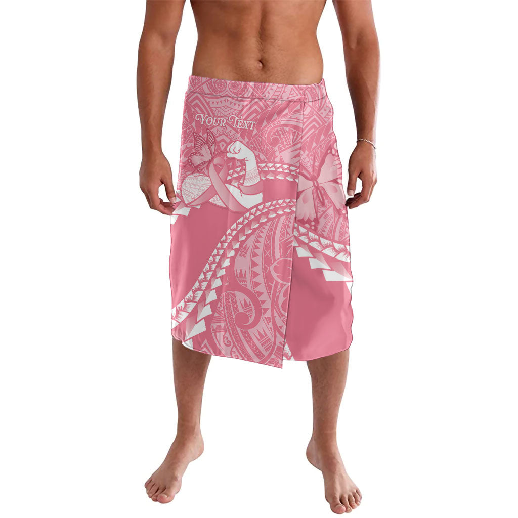 Personalised Polynesia Breast Cancer Awareness Lavalava Brave Strong Butterfly Pink Ribbon
