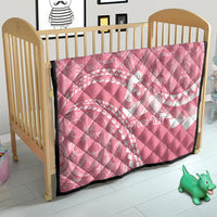 Personalised Polynesia Breast Cancer Awareness Quilt Brave Strong Butterfly Pink Ribbon
