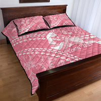 Personalised Polynesia Breast Cancer Awareness Quilt Bed Set Brave Strong Butterfly Pink Ribbon