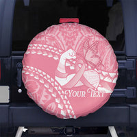 Personalised Polynesia Breast Cancer Awareness Spare Tire Cover Brave Strong Butterfly Pink Ribbon