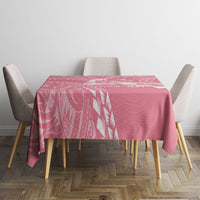 Personalised Polynesia Breast Cancer Awareness Tablecloth Brave Strong Butterfly Pink Ribbon