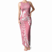 Personalised Polynesia Breast Cancer Awareness Tank Maxi Dress Brave Strong Butterfly Pink Ribbon