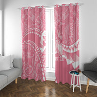 Personalised Polynesia Breast Cancer Awareness Window Curtain Brave Strong Butterfly Pink Ribbon