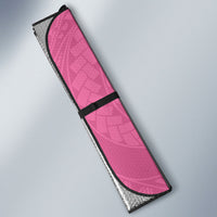 Polynesia Breast Cancer Awareness Auto Sun Shade Fight With Hope Pink Ribbon Boxing Gloves