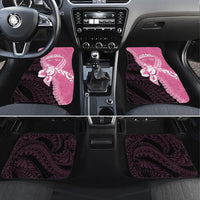 Personalised Polynesia Breast Cancer Awareness Car Mats Fight With Hope Pink Ribbon Boxing Gloves