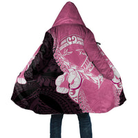Personalised Polynesia Breast Cancer Awareness Cloak Fight With Hope Pink Ribbon Boxing Gloves