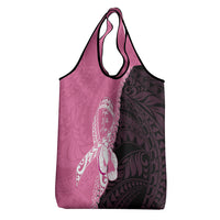 Polynesia Breast Cancer Awareness Grocery Bag Fight With Hope Pink Ribbon Boxing Gloves