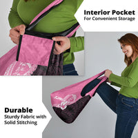 Polynesia Breast Cancer Awareness Grocery Bag Fight With Hope Pink Ribbon Boxing Gloves