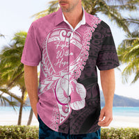 Personalised Polynesia Breast Cancer Awareness Hawaiian Shirt Fight With Hope Pink Ribbon Boxing Gloves