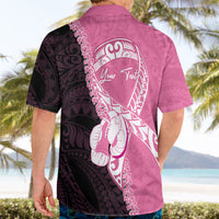 Personalised Polynesia Breast Cancer Awareness Hawaiian Shirt Fight With Hope Pink Ribbon Boxing Gloves