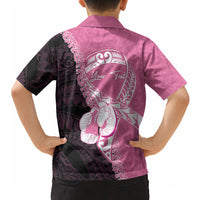 Personalised Polynesia Breast Cancer Awareness Hawaiian Shirt Fight With Hope Pink Ribbon Boxing Gloves