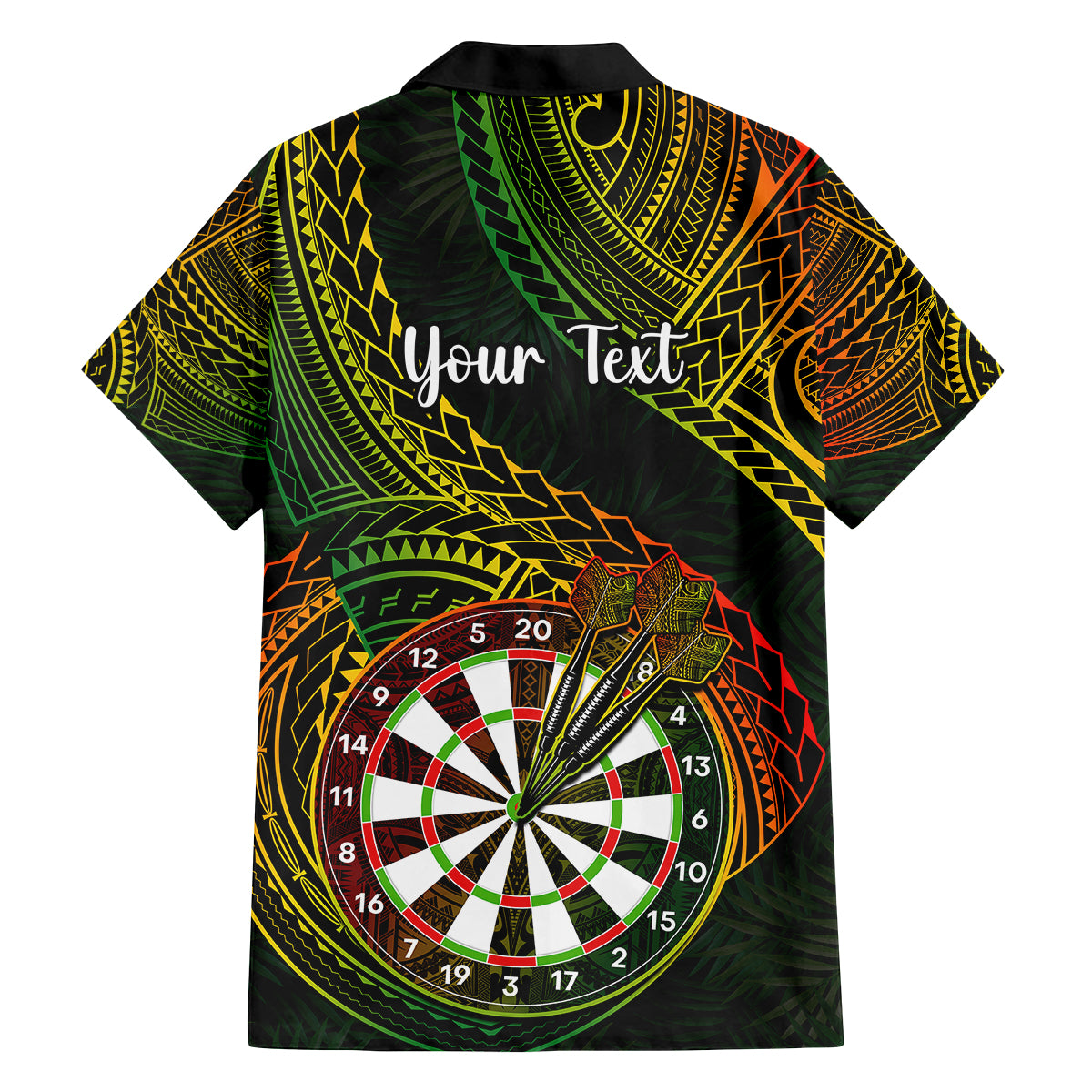Personalised Polynesian Darts Kid Hawaiian Shirt Dart Lovers Tribal Pattern Mix Tropical Leaves LT14 - Polynesian Pride