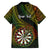 Personalised Polynesian Darts Kid Hawaiian Shirt Dart Lovers Tribal Pattern Mix Tropical Leaves LT14 - Polynesian Pride