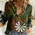 Personalised Polynesian Darts Women Casual Shirt Dart Lovers Tribal Pattern Mix Tropical Leaves LT14 Female Reggae - Polynesian Pride