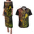 Hawaii Couples Matching Puletasi Dress and Hawaiian Shirt Fish Hook Tattoo Mix Polynesian Plumeria Reggae Version LT14 Reggae - Polynesian Pride