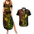 Hawaii Couples Matching Summer Maxi Dress and Hawaiian Shirt Fish Hook Tattoo Mix Polynesian Plumeria Reggae Version LT14 Reggae - Polynesian Pride