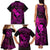 Hawaii Family Matching Tank Maxi Dress and Hawaiian Shirt Fish Hook Tattoo Mix Polynesian Plumeria Pink Version LT14 - Polynesian Pride
