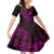 Hawaii Kid Short Sleeve Dress Fish Hook Tattoo Mix Polynesian Plumeria Pink Version LT14 KID Pink - Polynesian Pride