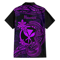 Hawaii Kid Hawaiian Shirt Fish Hook Tattoo Mix Polynesian Plumeria Purple Version LT14 - Polynesian Pride