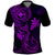 Hawaii Polo Shirt Fish Hook Tattoo Mix Polynesian Plumeria Purple Version LT14 Purple - Polynesian Pride