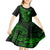 Hawaii Kid Short Sleeve Dress Fish Hook Tattoo Mix Polynesian Plumeria Green Version LT14 - Polynesian Pride