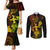 Hawaii Couples Matching Mermaid Dress and Long Sleeve Button Shirts Hula Girl Mix Polynesian Plumeria Reggae Version LT14 Reggae - Polynesian Pride
