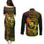 Hawaii Couples Matching Puletasi Dress and Long Sleeve Button Shirts Hula Girl Mix Polynesian Plumeria Reggae Version LT14 - Polynesian Pride