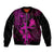 Hawaii Bomber Jacket Hula Girl Mix Polynesian Plumeria Pink Version LT14 Unisex Pink - Polynesian Pride